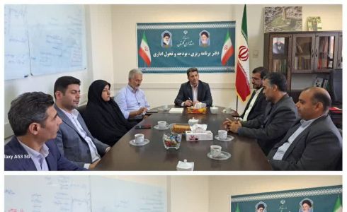 حضور شهردار سرخنکلاته و اعضای شورای اسلامی در سازمان برنامه ریزی ، بودجه و تحول اداری جهت تبریک انتصاب .